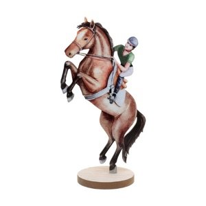 Dekorace na stůl závodní koně - jezdec