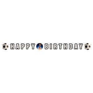 Party nápis - Happy Birthday - Fotbalové vítězství - 180 cm