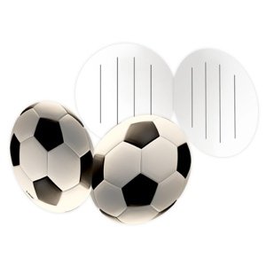 Party pozvánky fotbalový míč - 8 ks