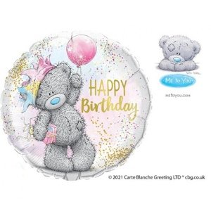 Foliový balonek Tatty Teddy - Happy Birthday - 45 cm