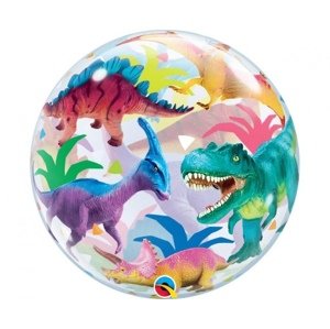 Balonek bublina s potiskem - Dinosauři - 56 cm