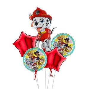 Sada fóliových balonků Tlapková patrola - Marshall, 5 ks - BP