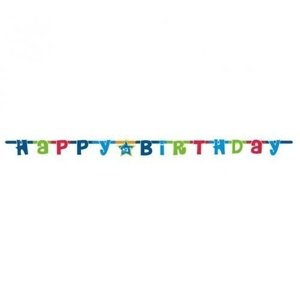 Party nápis boy Happy Birthday 180 cm