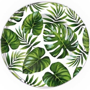 Papírové talíře palmové listy - 23 cm, 6 ks