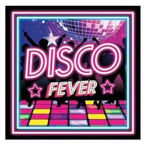 Papírové ubrousky - Disco Fever 20 ks, 16 x16 cm