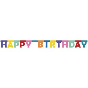 Party nápis Happy Birthday 160 cm - Folat
