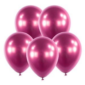 Balonky chromové růžové 30 cm - 5 ks