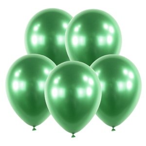 Balonky chromové zelené  30 cm - 5 ks