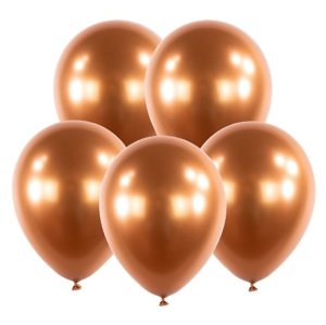 Balonky chromové zlaté 30 cm - 5 ks