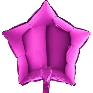 Foliový balonek hvězda fialová 45 cm - Nebalený