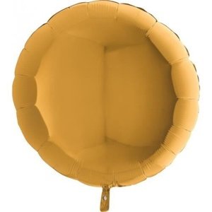 Foliový balonek kruh zlatý 45 cm - Nebalený