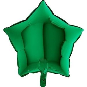 Foliový balonek hvězda zelená 45 cm - Nebalený