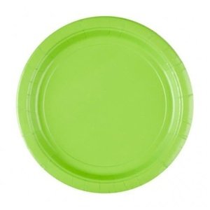 EKO Papírové talíře světle zelené 23 cm - 8 ks