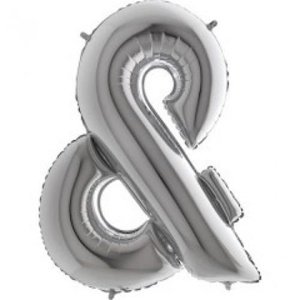 Foliový symbol And stříbrný 102 cm