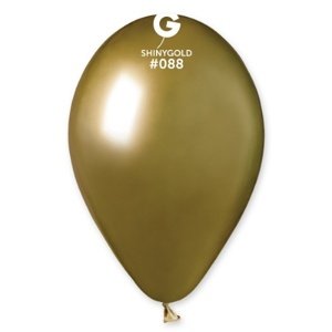 Latexový balonek chromový zlatý 33 cm