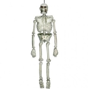 Halloweenská dekorace lidská kostra 137 cm