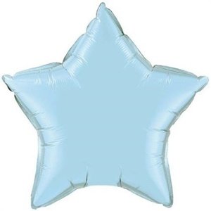Foliový balonek hvězda pastel modrá 45 cm - Nebalený