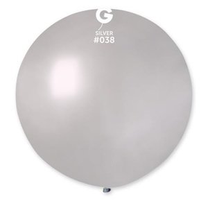 Balon jumbo stříbrný 100 cm