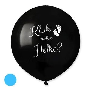 Balonek Kluk nebo holka? CZ - 50 cm - modrá náplň