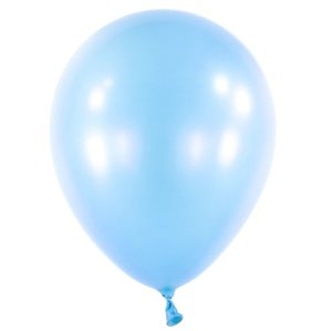 Balonek Pearl pastel blue 40 cm, DM40 - Sv. modrý perleťový