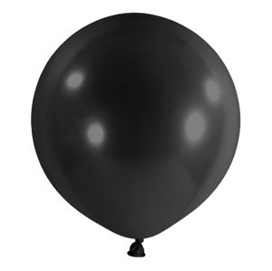 Balonek Fashion Jet Black 60 cm, D14 - Černý, 4 ks