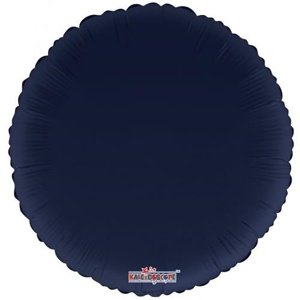 Foliový balonek kruh navy blue 46 cm