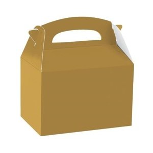Dárková krabička zlatá 12 x 10 x 15 cm