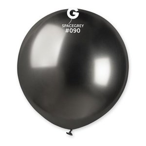 Latexový balonek chromový šedý 48 cm