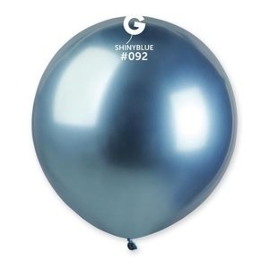 Latexový balonek chromový modrý 48 cm