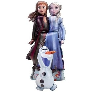 Chodící balonek Elsa, Anna a Olaf 68 x 147 cm - Frozen 2